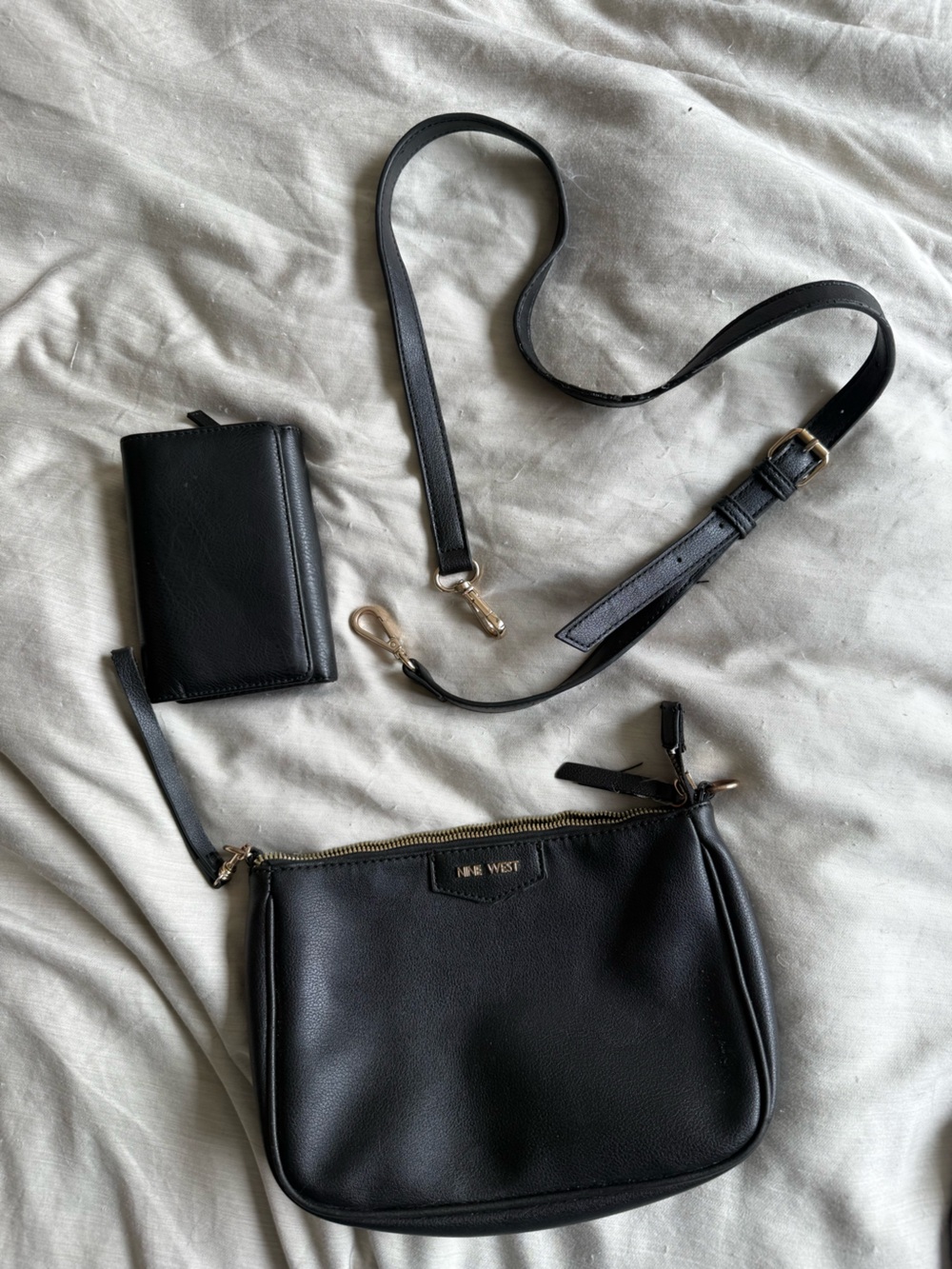 Nine West Purse with Matching Black Wallet